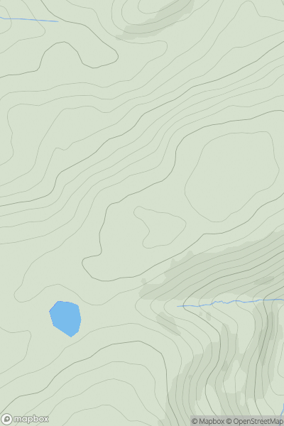 Thumbnail image for Graig Hill [Welshpool to Hay-on-Wye] showing contour plot for surrounding peak